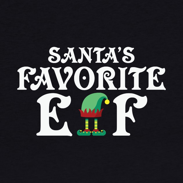 Santa's Favorite Elf Funny Christmas by nangtil20